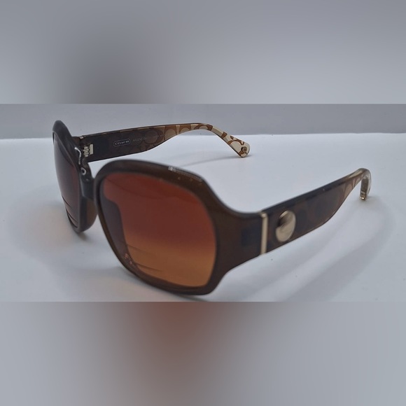 Coach Arlene S615 Brown Oval Sunglasses Frames Only - Picture 2 of 8